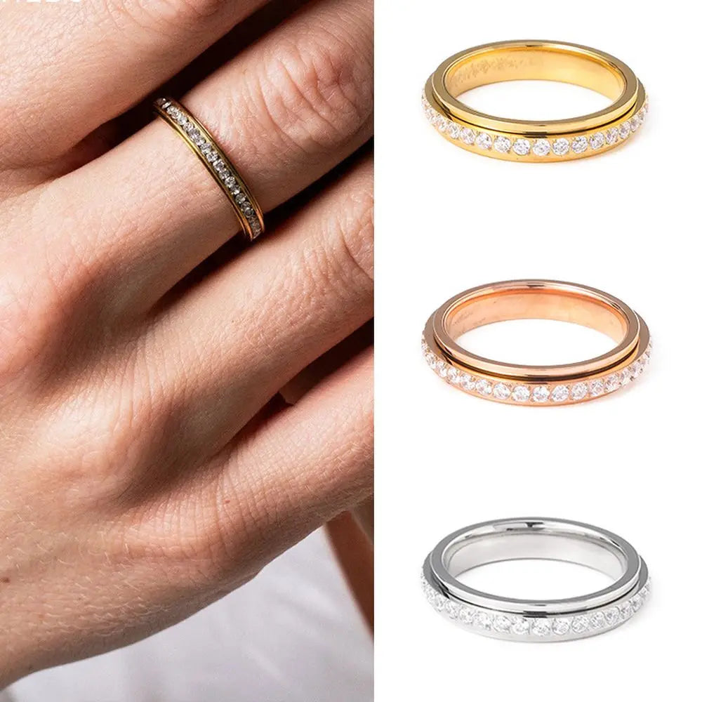 SpinGrip Titanium Spinner Ring Comfort
